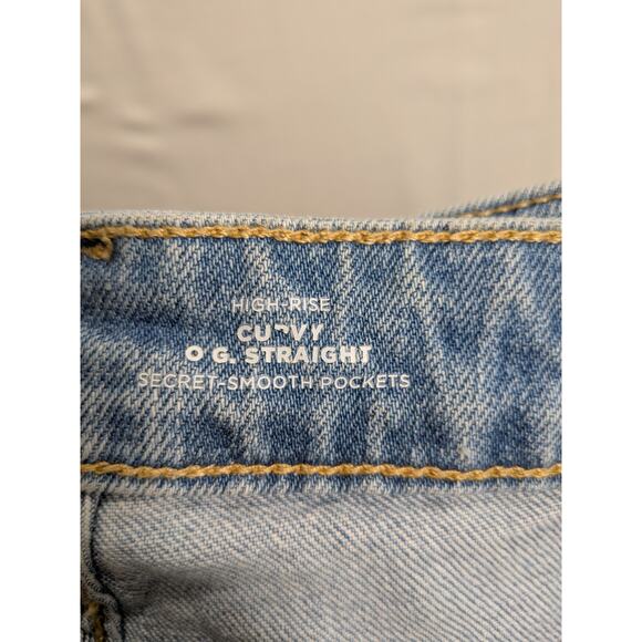 Old Navy Jeans Women 18 light wash Curvy High-Waist OG Straight Ankle Jeans NWT - Picture 10 of 11